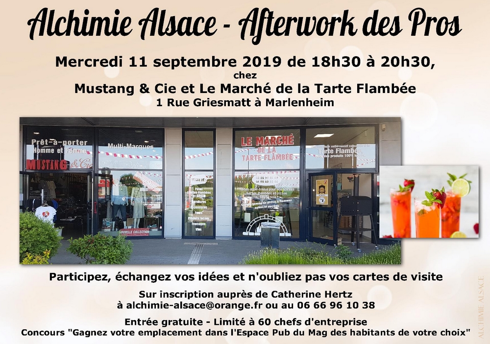 Alchimie alsace after work des pros septembre 2019 marlenheim