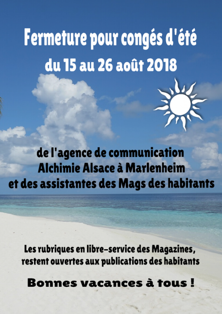Alchimie alsace vacances 2018