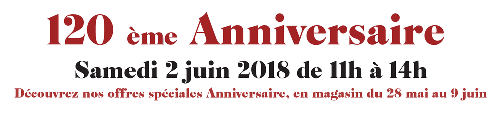 Banderole 120e anniversaire boucherie burg a marlenheim